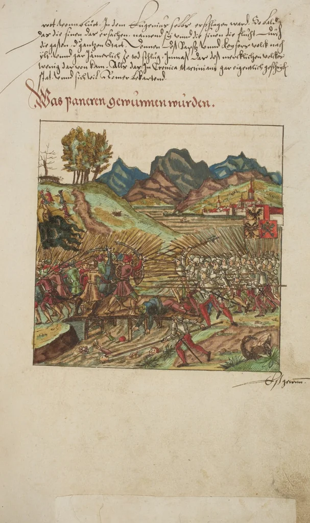 An illustration from Silbereisen: Chronicon Helvetiae, Part I, 1576, leaf 257