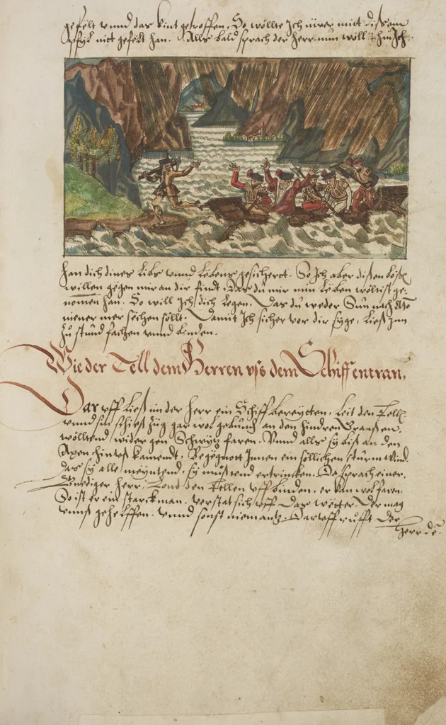 An illustration from Silbereisen: Chronicon Helvetiae, Part I, 1576, leaf 273
