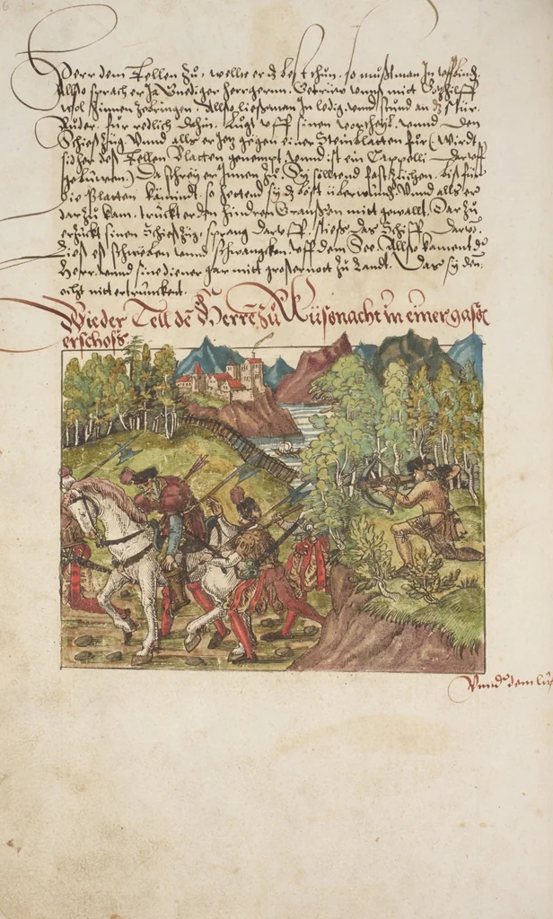 An illustration from Silbereisen: Chronicon Helvetiae, Part I, 1576, leaf 274