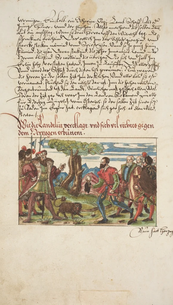 An illustration from Silbereisen: Chronicon Helvetiae, Part I, 1576, leaf 276