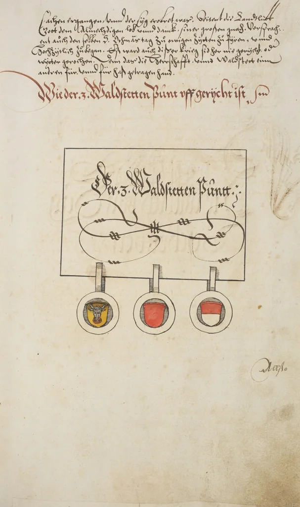 An illustration from Silbereisen: Chronicon Helvetiae, Part I, 1576, leaf 281