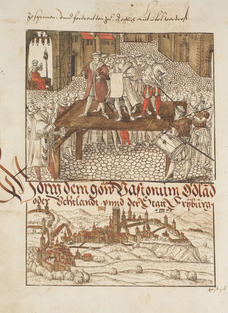 An illustration from Silbereisen: Chronicon Helvetiae, Part I, 1576, leaf 306