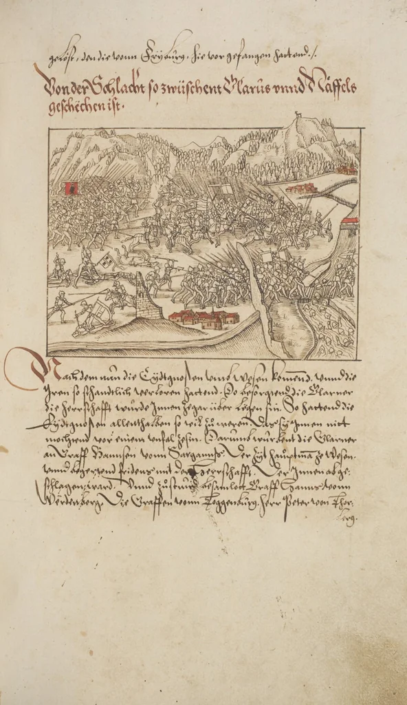 An illustration from Silbereisen: Chronicon Helvetiae, Part I, 1576, leaf 433