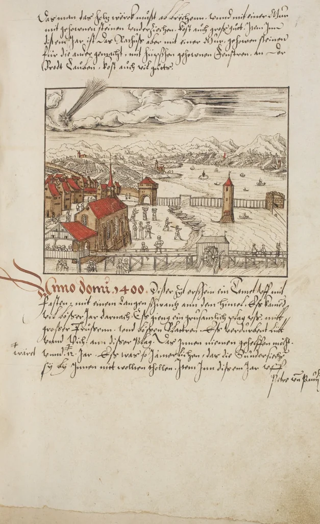 An illustration from Silbereisen: Chronicon Helvetiae, Part I, 1576, leaf 461