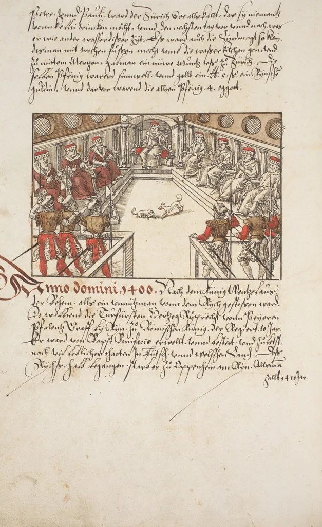 An illustration from Silbereisen: Chronicon Helvetiae, Part I, 1576, leaf 462