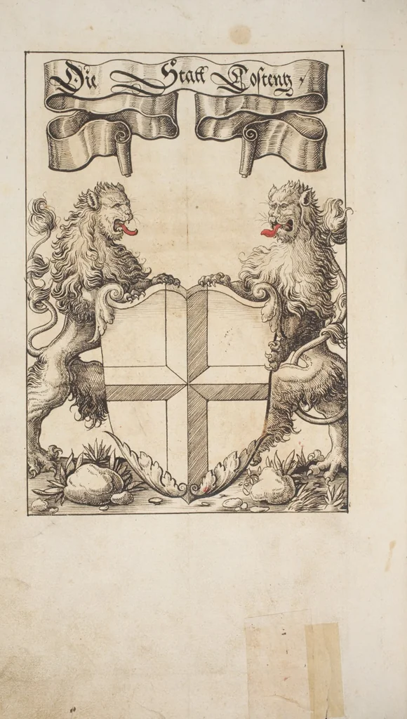 An illustration from Silbereisen: Chronicon Helvetiae, Part I, 1576, leaf 482