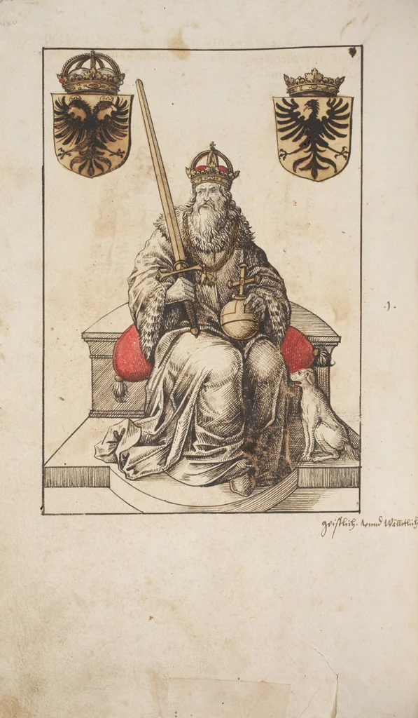 An illustration from Silbereisen: Chronicon Helvetiae, Part I, 1576, leaf 484