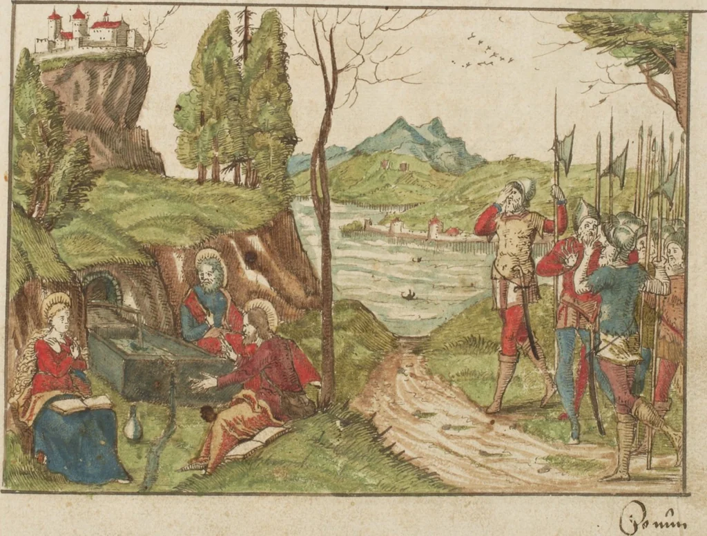 An illustration from Silbereisen: Chronicon Helvetiae, Part I, 1576, leaf 51