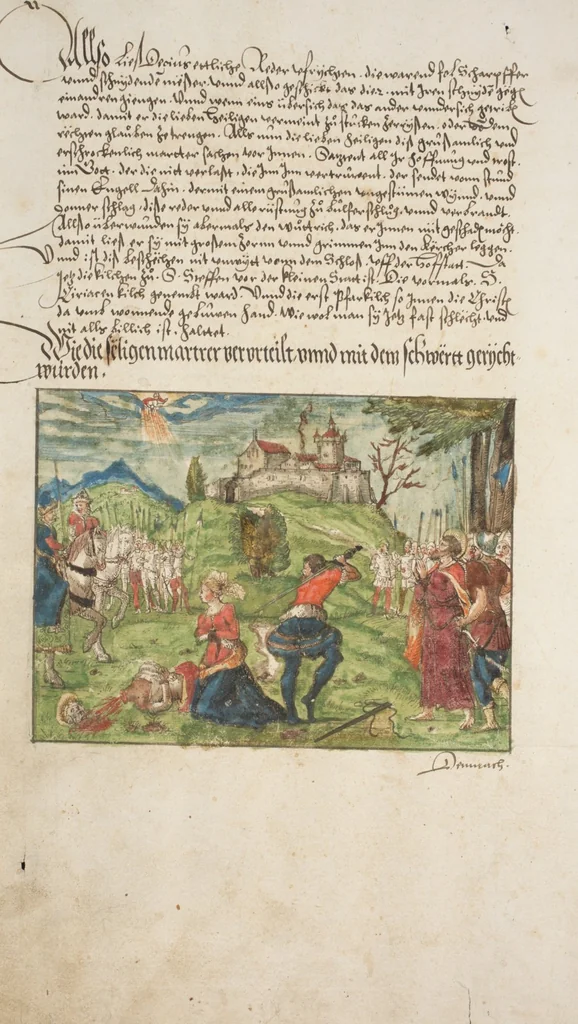 An illustration from Silbereisen: Chronicon Helvetiae, Part I, 1576, leaf 56