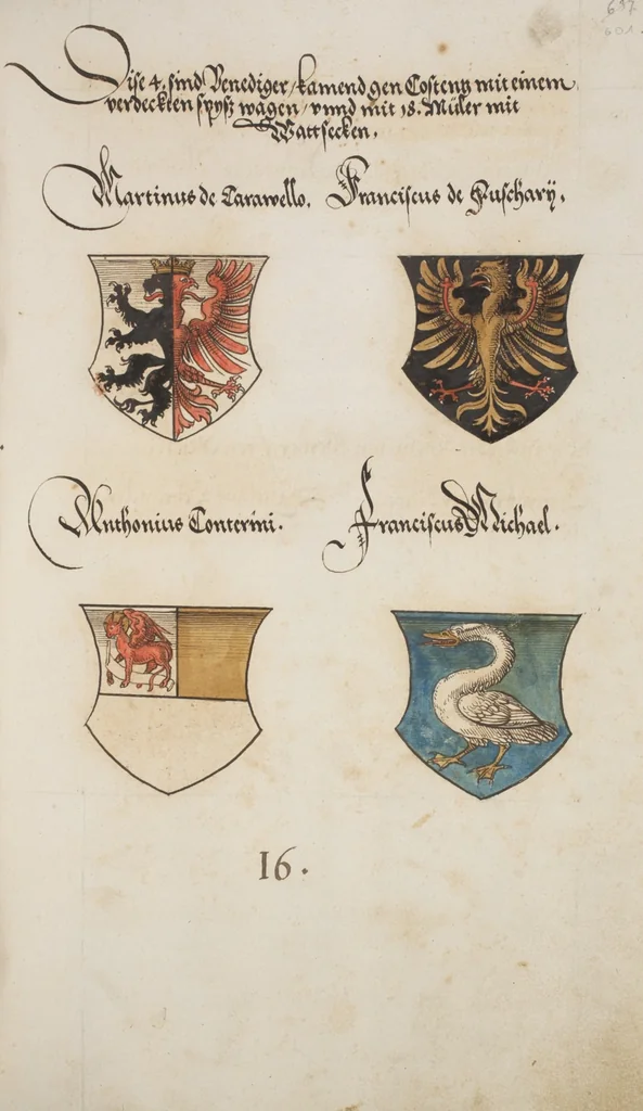 An illustration from Silbereisen: Chronicon Helvetiae, Part I, 1576, leaf 605
