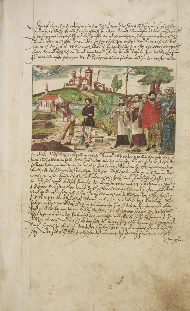 An illustration from Silbereisen: Chronicon Helvetiae, Part I, 1576, leaf 65
