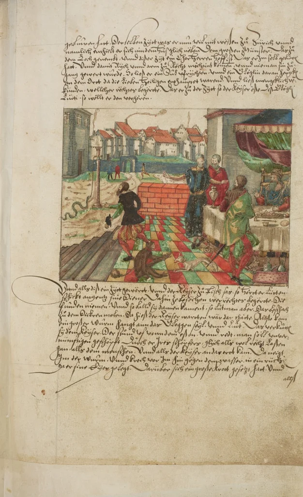 An illustration from Silbereisen: Chronicon Helvetiae, Part I, 1576, leaf 67