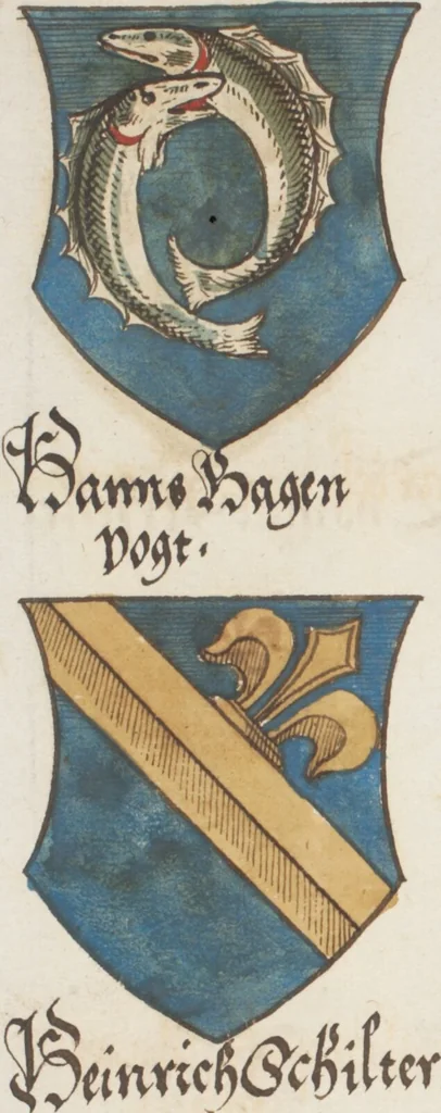 An illustration from Silbereisen: Chronicon Helvetiae, Part I, 1576, leaf 682