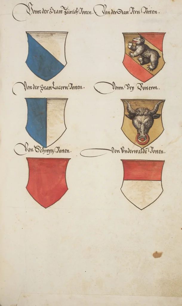 An illustration from Silbereisen: Chronicon Helvetiae, Part I, 1576, leaf 703