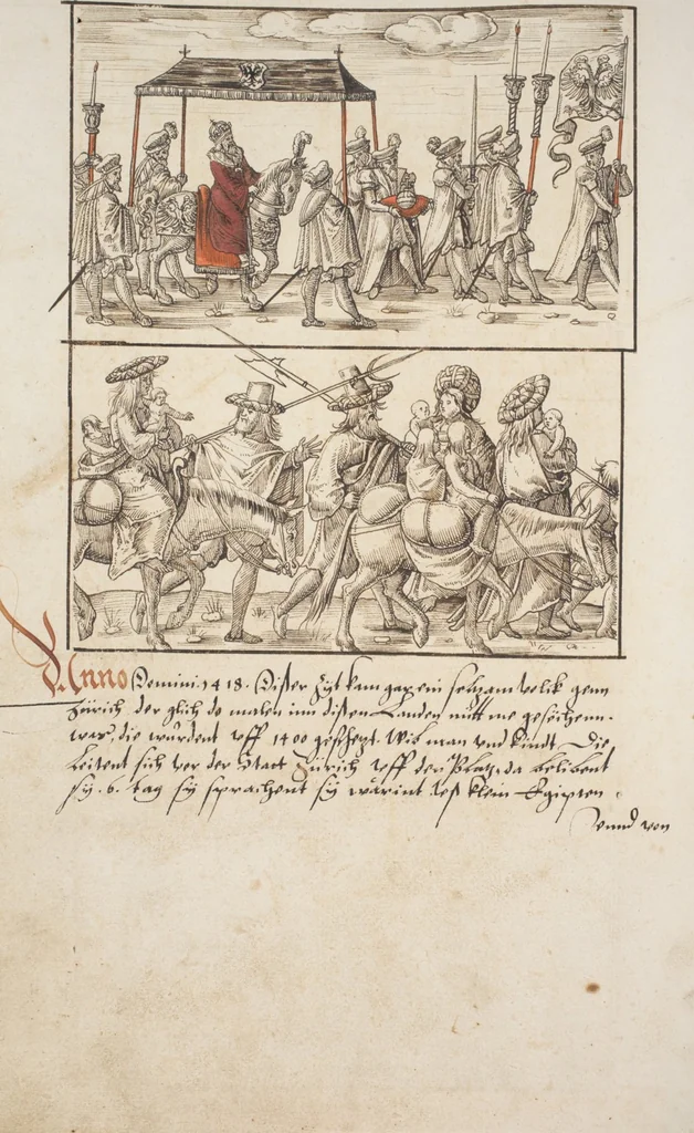 An illustration from Silbereisen: Chronicon Helvetiae, Part I, 1576, leaf 720