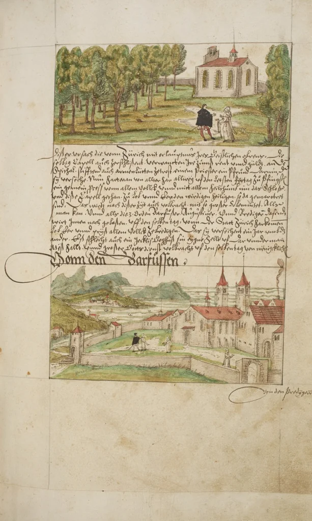 An illustration from Silbereisen: Chronicon Helvetiae, Part I, 1576, leaf 73