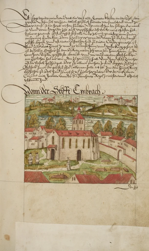 An illustration from Silbereisen: Chronicon Helvetiae, Part I, 1576, leaf 77