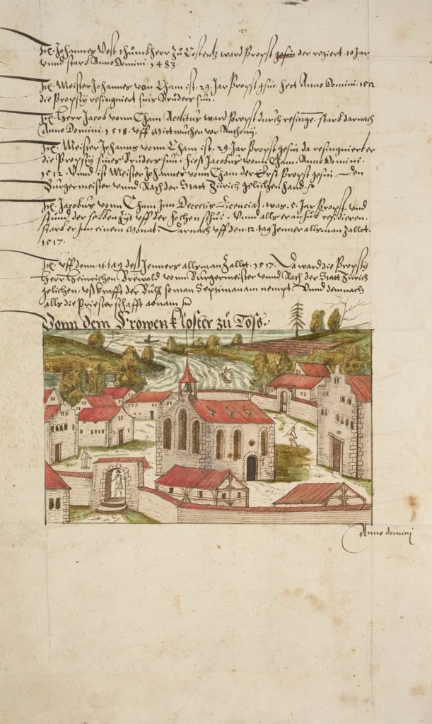 An illustration from Silbereisen: Chronicon Helvetiae, Part I, 1576, leaf 82