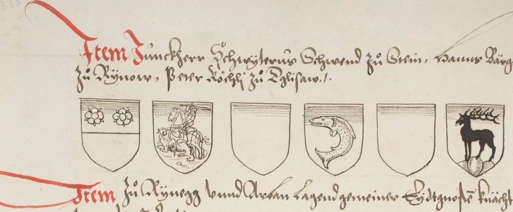 An illustration from Silbereisen: Chronicon Helvetiae, Part I, 1576, leaf 842