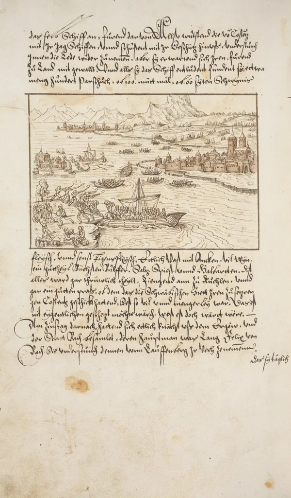 An illustration from Silbereisen: Chronicon Helvetiae, Part I, 1576, leaf 904