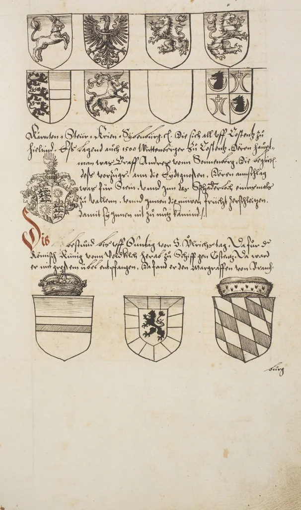 An illustration from Silbereisen: Chronicon Helvetiae, Part I, 1576, leaf 915