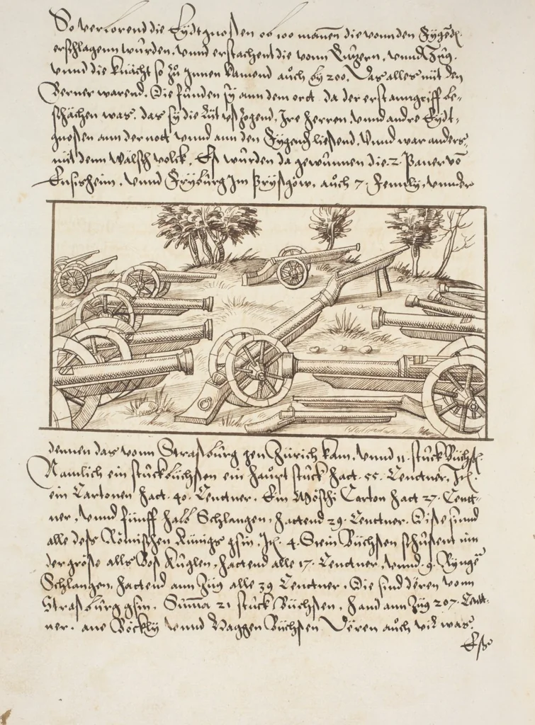 An illustration from Silbereisen: Chronicon Helvetiae, Part I, 1576, leaf 938