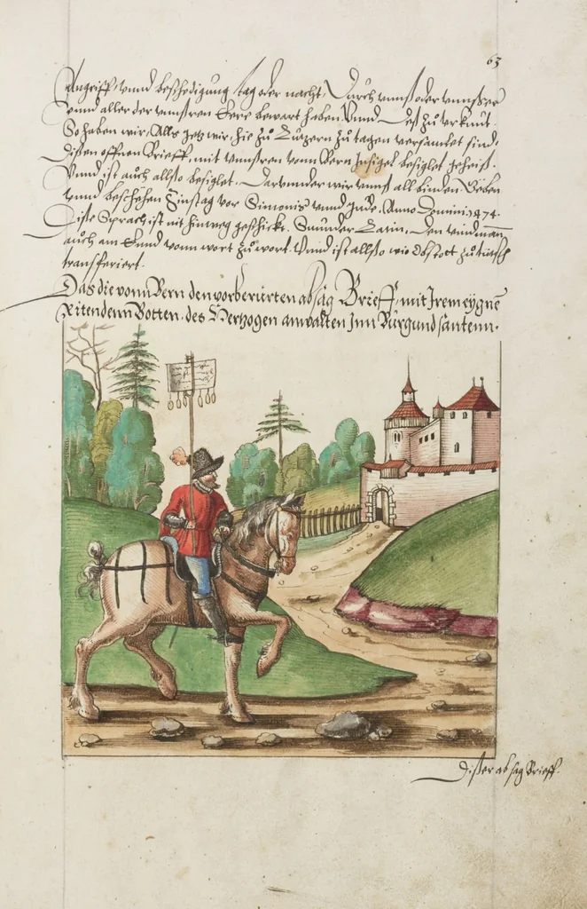 An illustration from Silbereisen: Chronicon Helvetiae, Part II, 1572, leaf 137