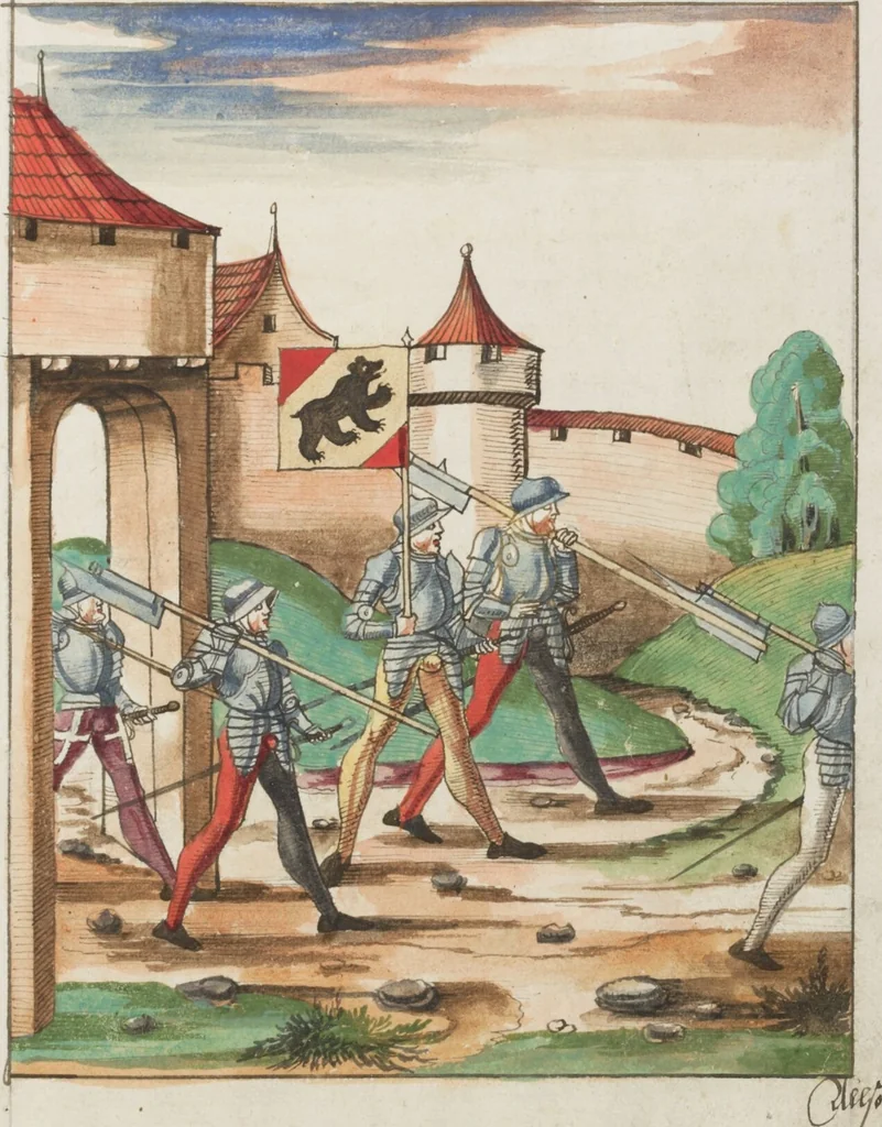 An illustration from Silbereisen: Chronicon Helvetiae, Part II, 1572, leaf 139