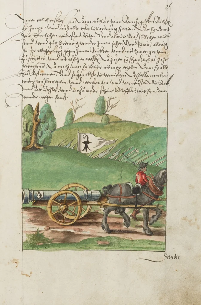 An illustration from Silbereisen: Chronicon Helvetiae, Part II, 1572, leaf 179