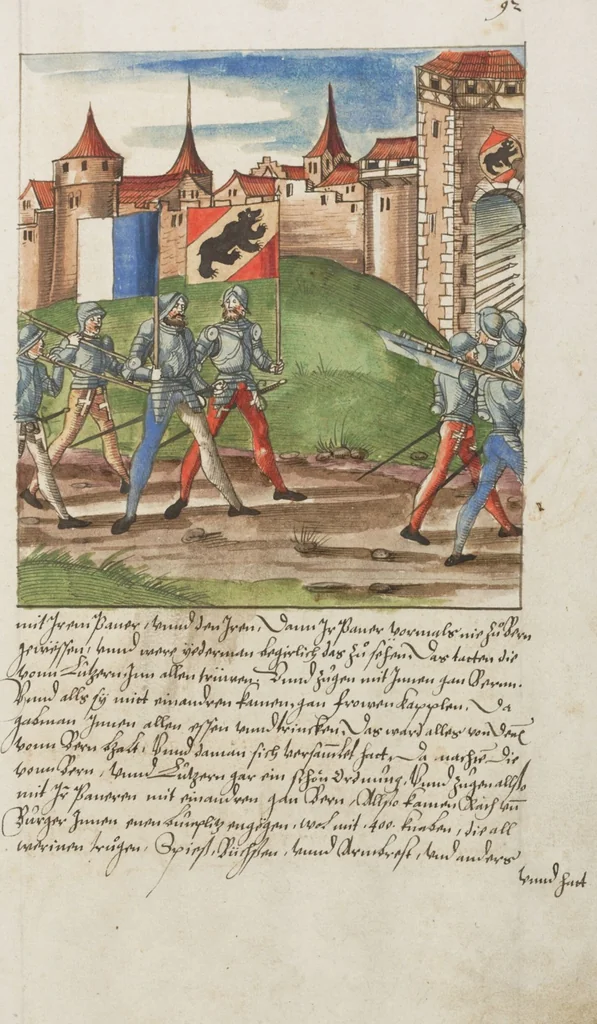 An illustration from Silbereisen: Chronicon Helvetiae, Part II, 1572, leaf 191
