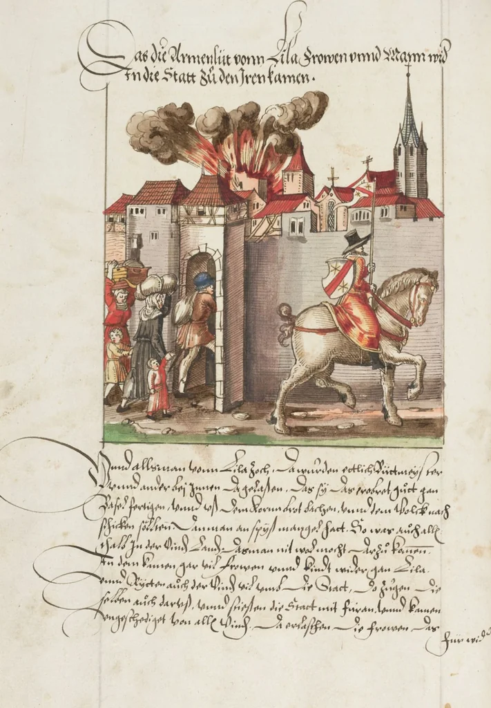 An illustration from Silbereisen: Chronicon Helvetiae, Part II, 1572, leaf 214