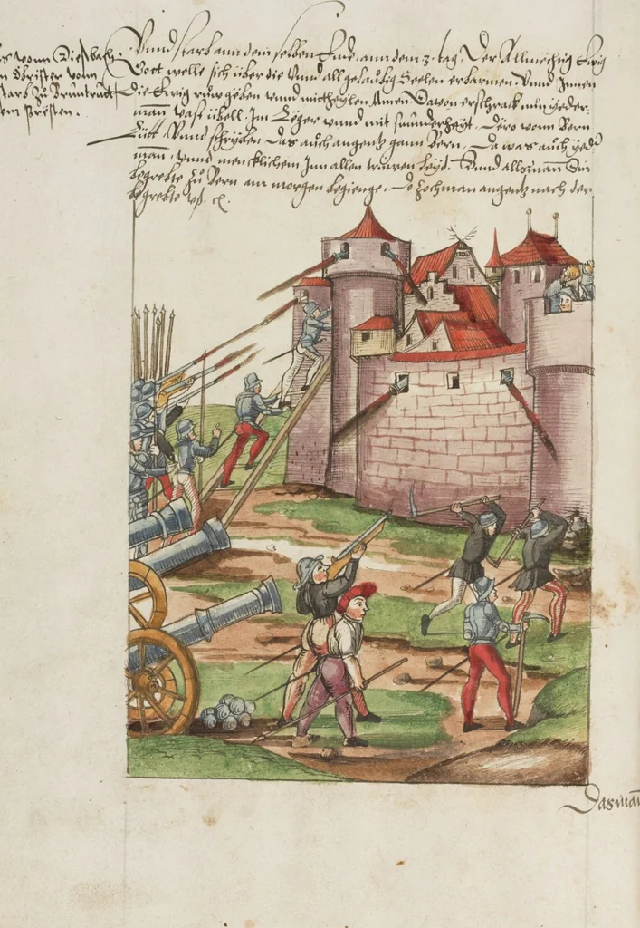 An illustration from Silbereisen: Chronicon Helvetiae, Part II, 1572, leaf 226