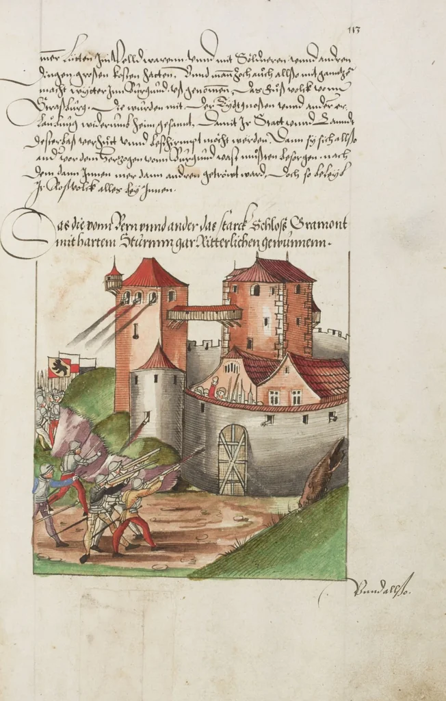 An illustration from Silbereisen: Chronicon Helvetiae, Part II, 1572, leaf 233
