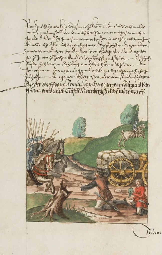 An illustration from Silbereisen: Chronicon Helvetiae, Part II, 1572, leaf 254