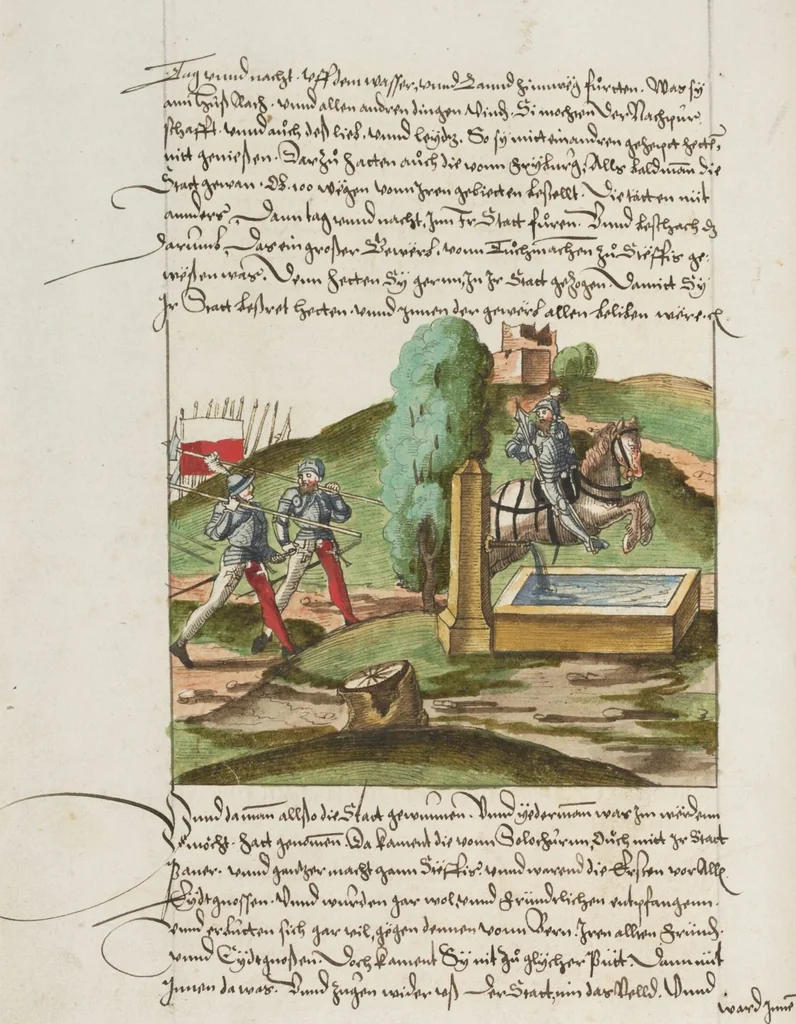 An illustration from Silbereisen: Chronicon Helvetiae, Part II, 1572, leaf 264