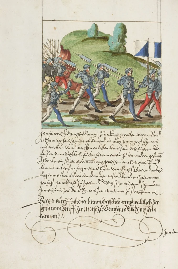 An illustration from Silbereisen: Chronicon Helvetiae, Part II, 1572, leaf 284