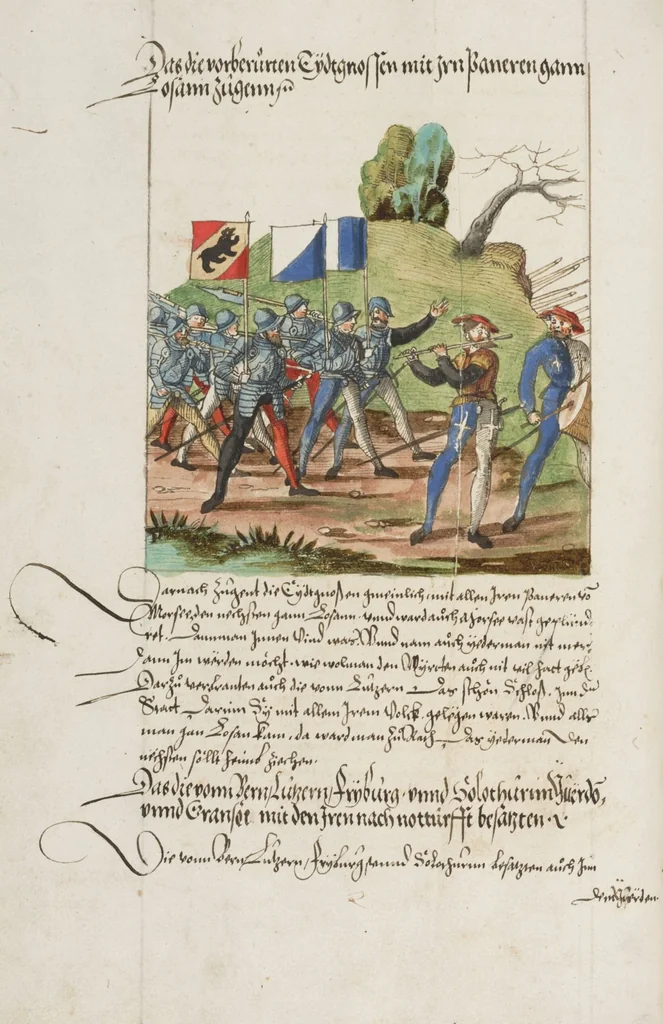 An illustration from Silbereisen: Chronicon Helvetiae, Part II, 1572, leaf 288