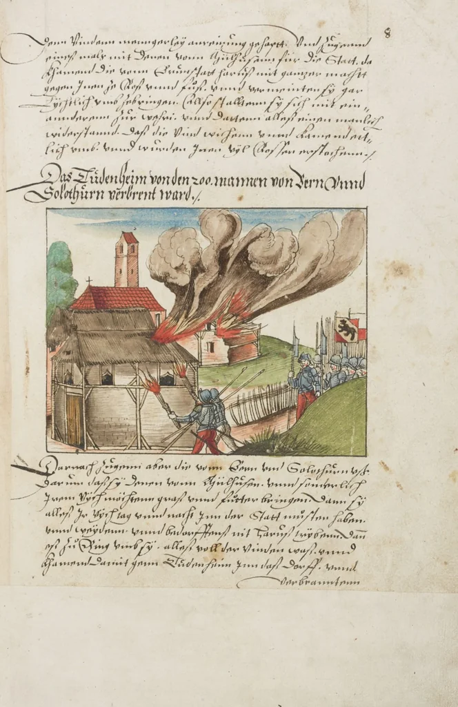 An illustration from Silbereisen: Chronicon Helvetiae, Part II, 1572, leaf 29