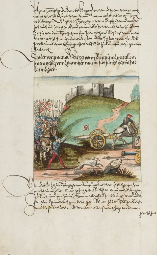 An illustration from Silbereisen: Chronicon Helvetiae, Part II, 1572, leaf 322