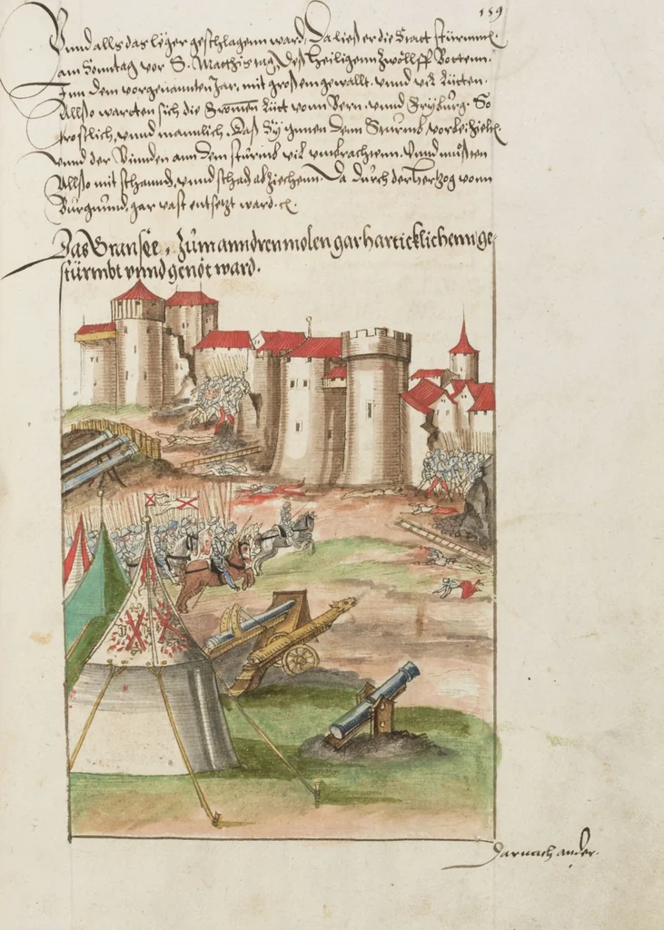 An illustration from Silbereisen: Chronicon Helvetiae, Part II, 1572, leaf 325