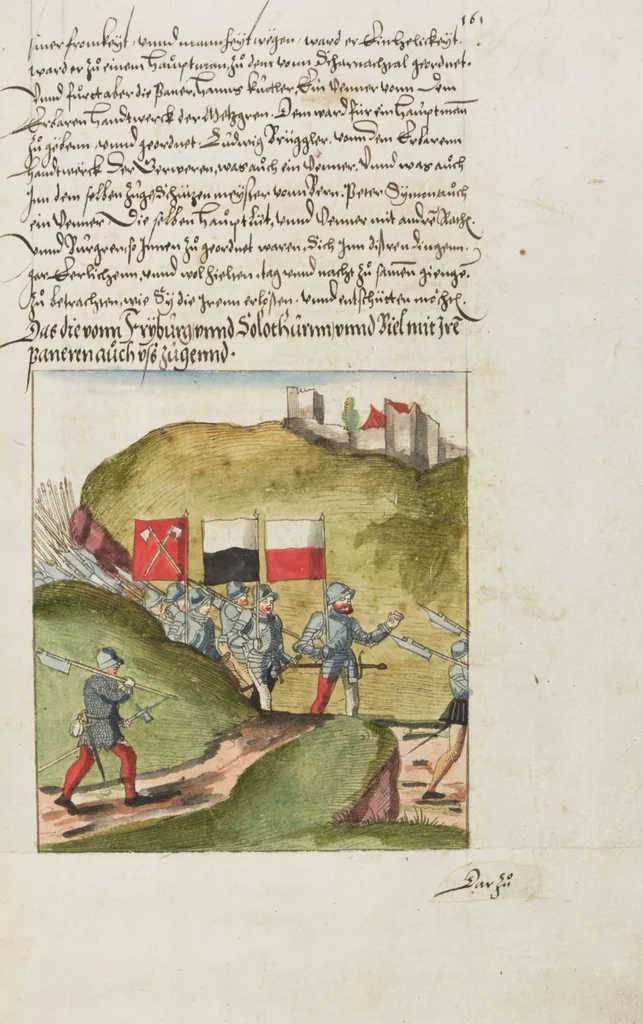 An illustration from Silbereisen: Chronicon Helvetiae, Part II, 1572, leaf 329