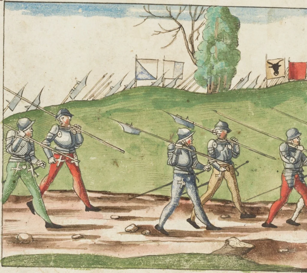 An illustration from Silbereisen: Chronicon Helvetiae, Part II, 1572, leaf 36