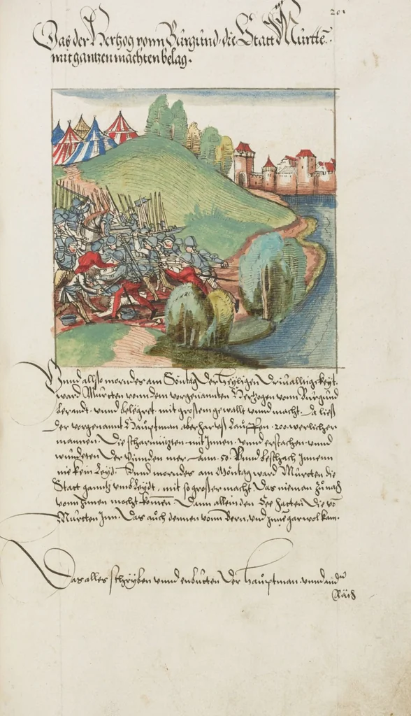 An illustration from Silbereisen: Chronicon Helvetiae, Part II, 1572, leaf 409
