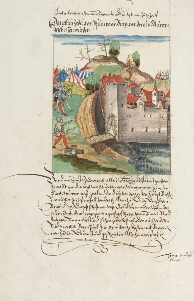 An illustration from Silbereisen: Chronicon Helvetiae, Part II, 1572, leaf 414