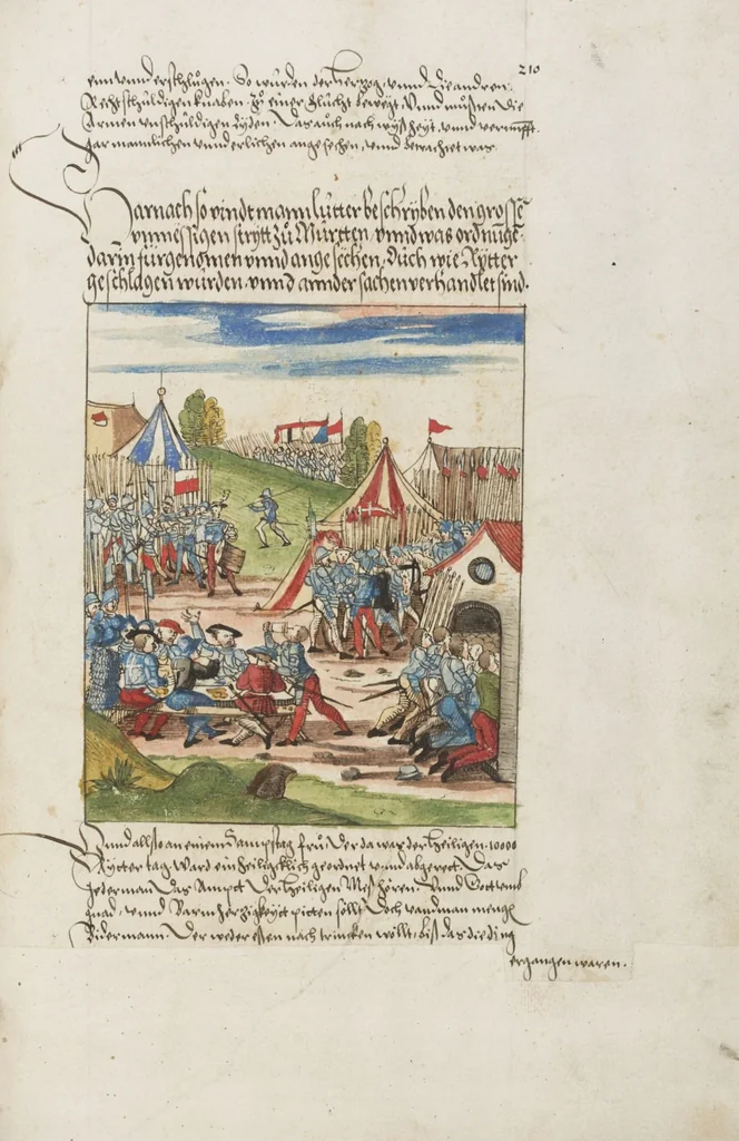 An illustration from Silbereisen: Chronicon Helvetiae, Part II, 1572, leaf 427