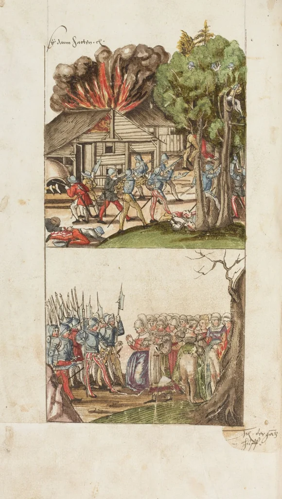 An illustration from Silbereisen: Chronicon Helvetiae, Part II, 1572, leaf 434