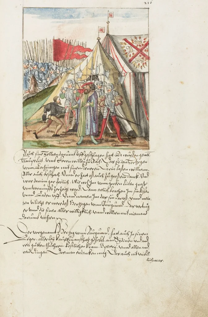 An illustration from Silbereisen: Chronicon Helvetiae, Part II, 1572, leaf 439