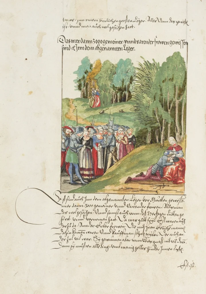 An illustration from Silbereisen: Chronicon Helvetiae, Part II, 1572, leaf 440