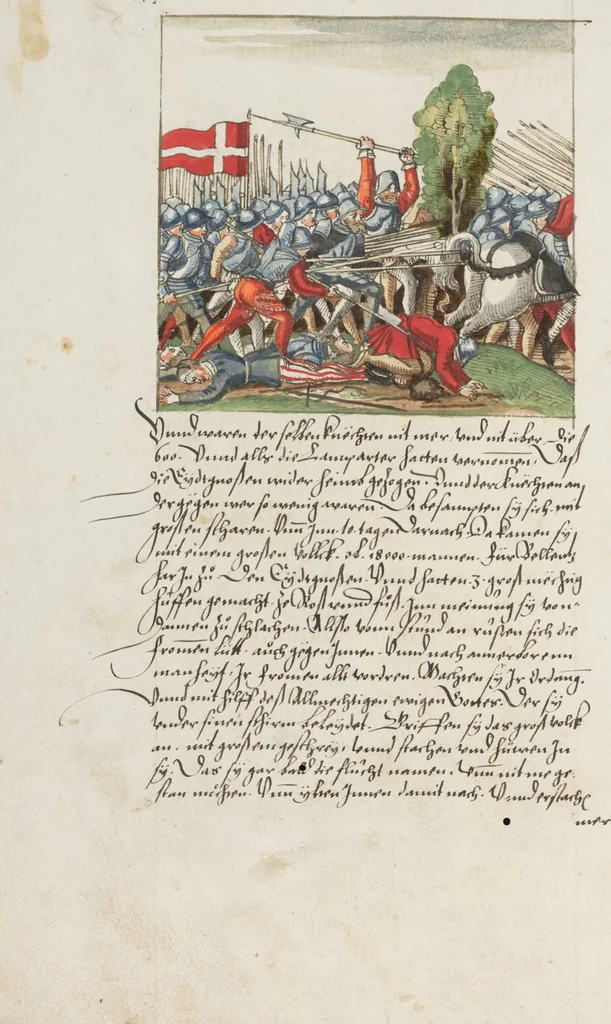 An illustration from Silbereisen: Chronicon Helvetiae, Part II, 1572, leaf 510