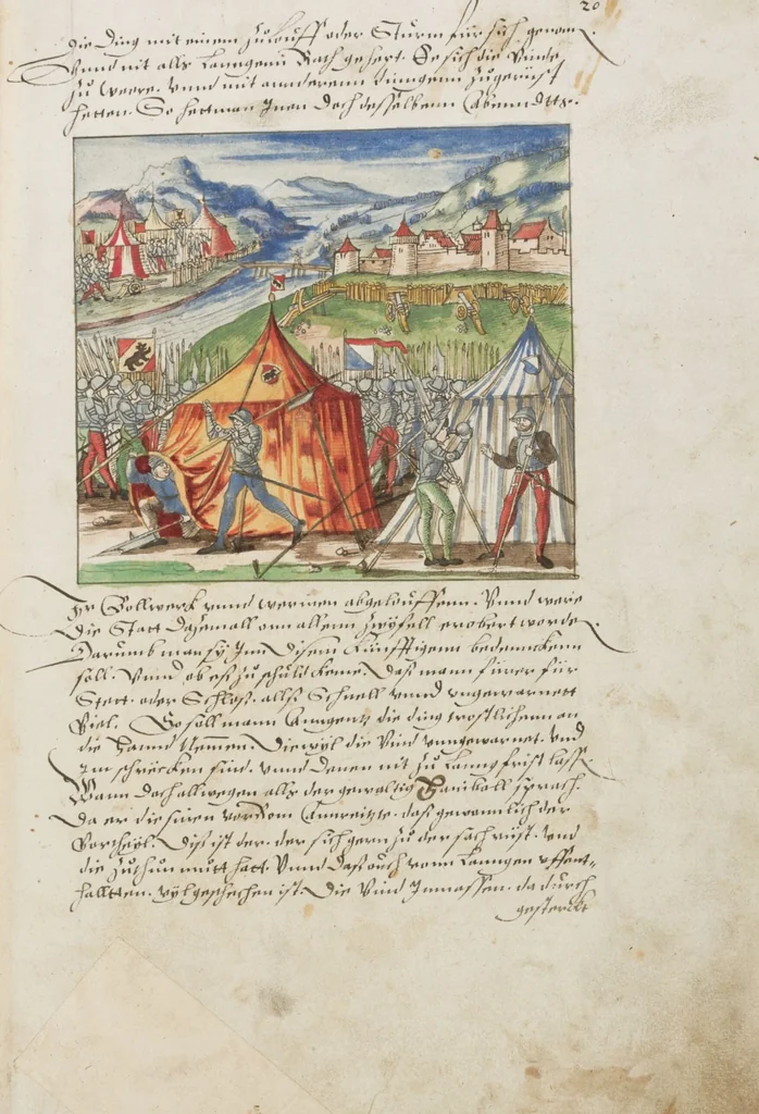 An illustration from Silbereisen: Chronicon Helvetiae, Part II, 1572, leaf 53